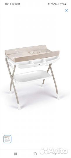 Пеленальный столик с ванночкой cam