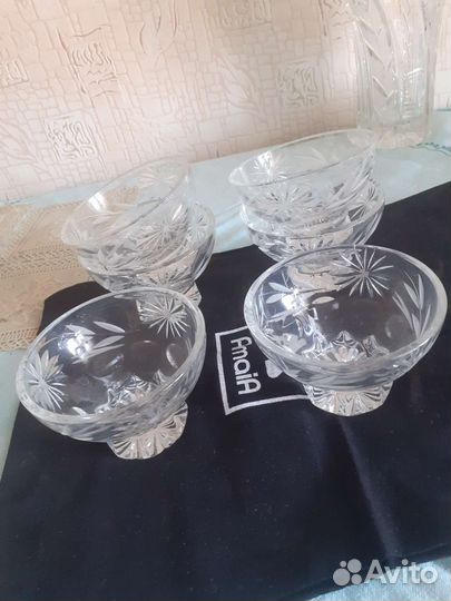 Хрустальные розетки 6шт. СССР