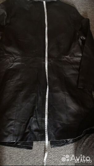 Кожанный плащ y2k