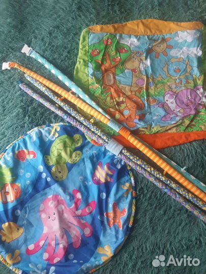 Бутылочки для кормления + развивающие коврики