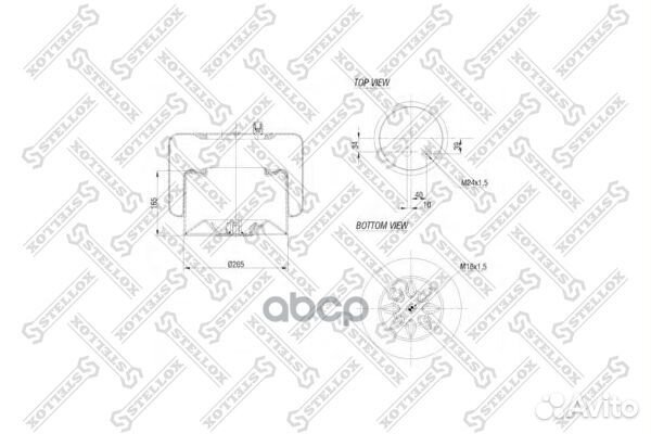 Пневмоподушки подвескиstellox 84-00132-SX Stellox