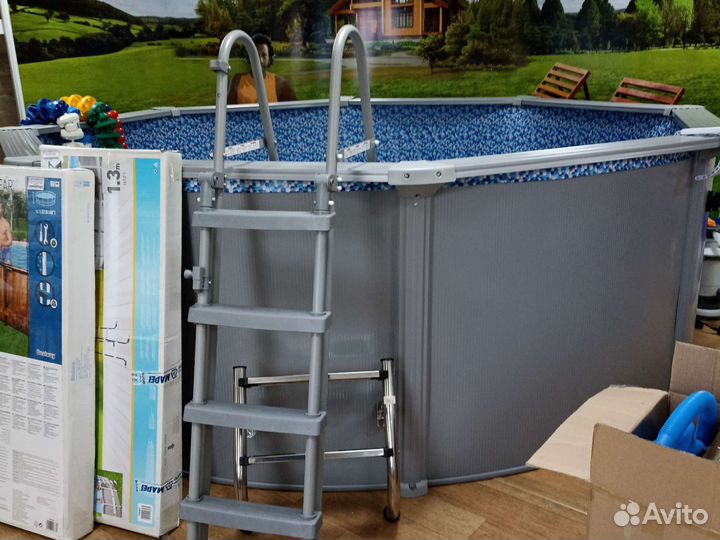 Бассейн Bestway стальной морозоустойчивый 360 х120