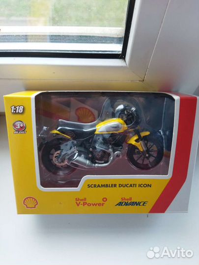 1 18 коллекция мотоциклов Ducati shell burago