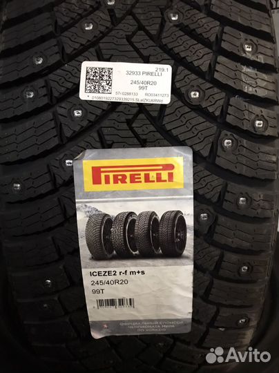 Pirelli Ice Zero 2 245/40 R20 и 275/35 R20 99T