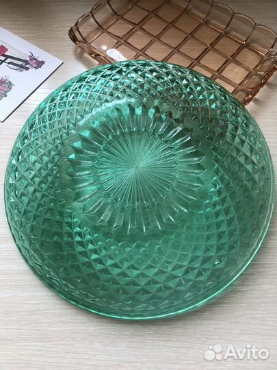 Посуда цветное стекло