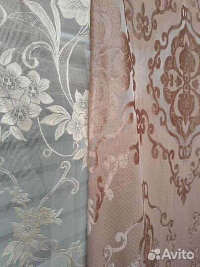 Шторы 2шт бархатные 147x247 каждая