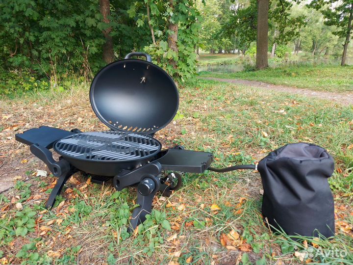 Гриль газовый переносной чугун титан нерж