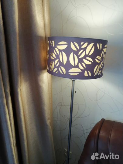 Торшер напольный с абажуром бу