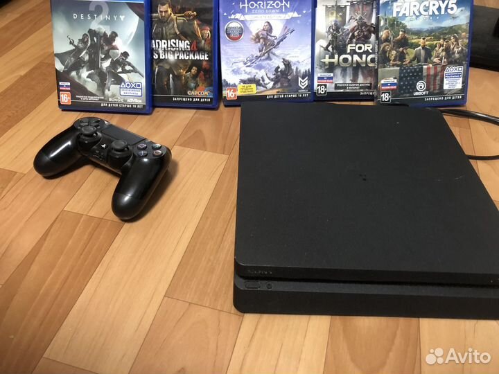 Sony PS4 slim 1tb 5 дисков