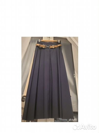 Юбка темно-синий длинная