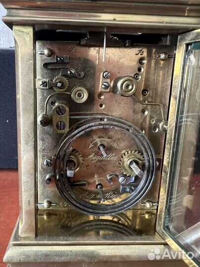 Каретные часы с репетиром, боем, будильником