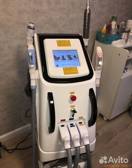 4в1 360 magneto OPT SHR IPL+picosure+RF Лазер