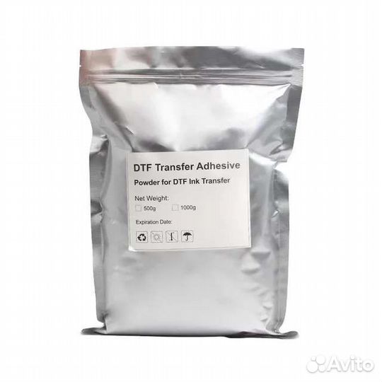 DTF клей порошок PES, PU дтф клей для термотрансф