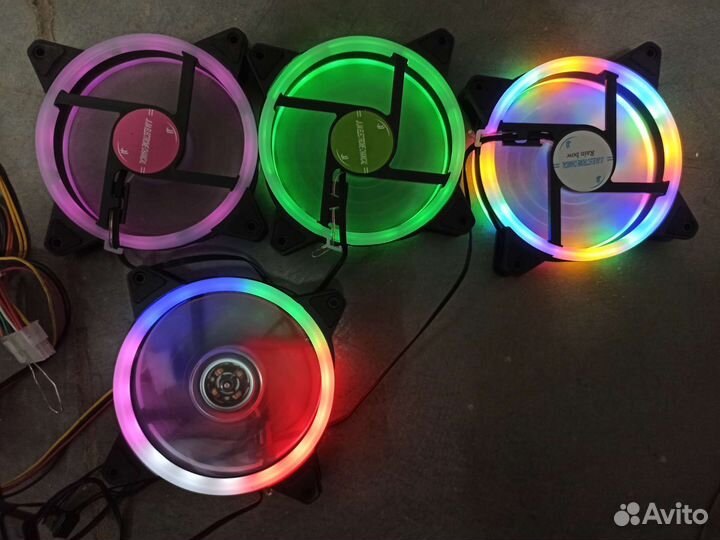 Кулер цветной вентилятор для корпуса компьютера пк