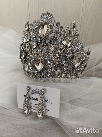 Свадебная корона, корона ручной работы