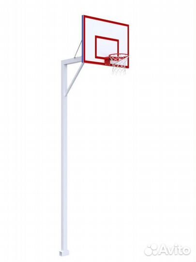 Стойка стационарная с щитом из фанеры на металлич