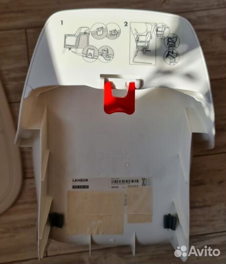 Сиденье и столик высокого стульчика Икея Лангур