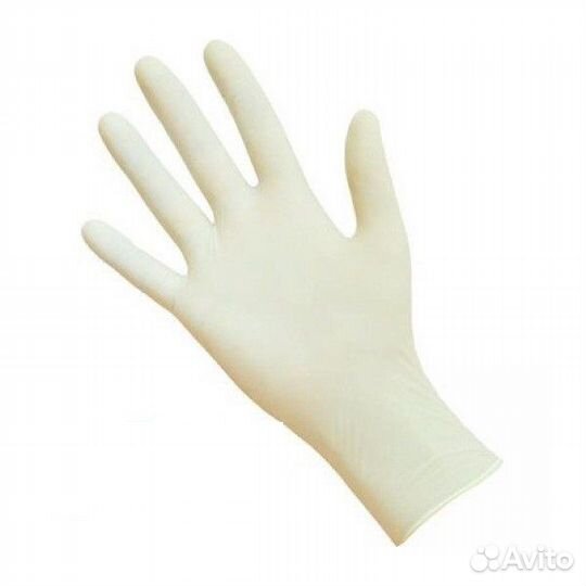 Перчатки медицинские смотровые латексные неопудрен
