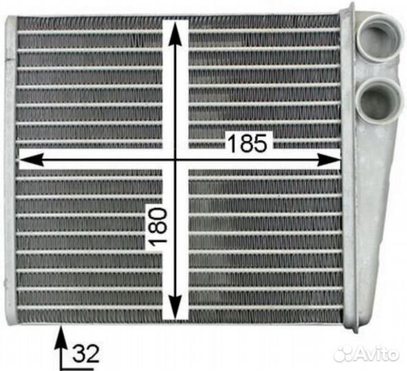 Mahle AH 208 000S Теплообменник салона