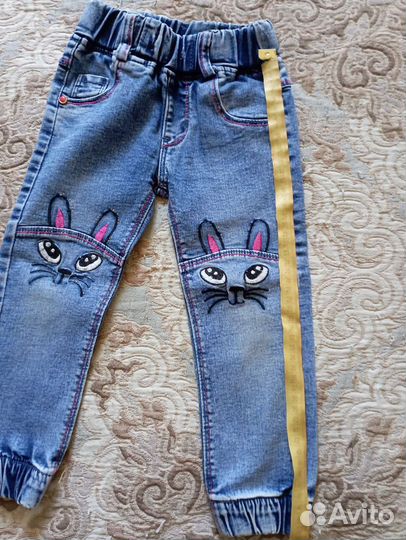 Джинсы (плотные) для девочки 3-4 года