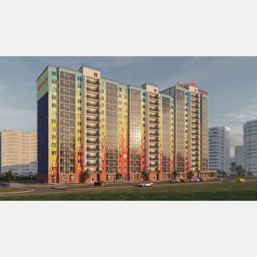 3-к. квартира, 84,8 м², 7/15 эт.