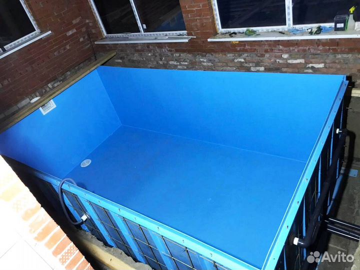 Бассейн пластиковый 4,2x2,2