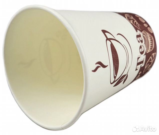 Бумажный стакан 150 мл однослойный 100 шт