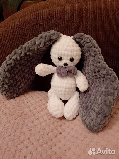 Зайки вязанные