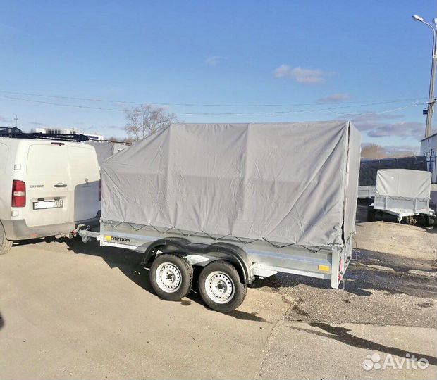 2х-осн прицеп Спутник Ул. 3,0х1,5 с тентом 1,5м