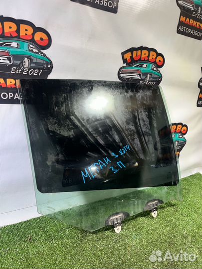 Стекло заднее правое Renault Megane, III