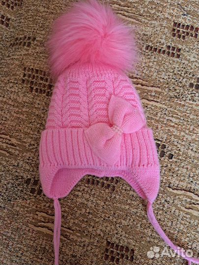 Зимняя шапка детская для девочки