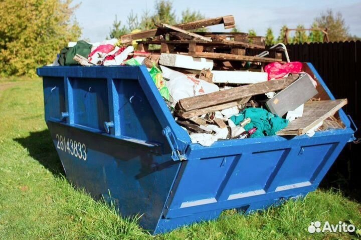Вывоз мусора контейнером 8 м3