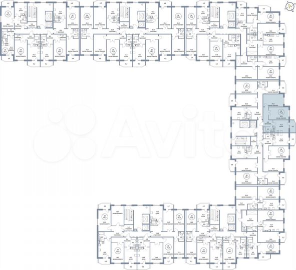 2-к. квартира, 71,6 м², 5/17 эт.