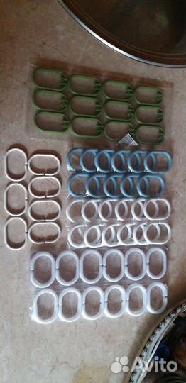 Кольца для шторы в ванную