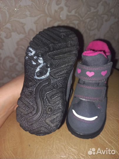 Ботинки на девочку 21 размер