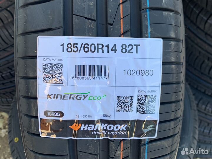 Hankook Kinergy Eco 2 K435 185/60 R14 и 185/60 R14 20B