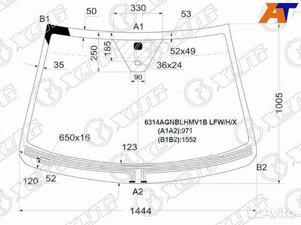 Стекло лобовое saturn VUE