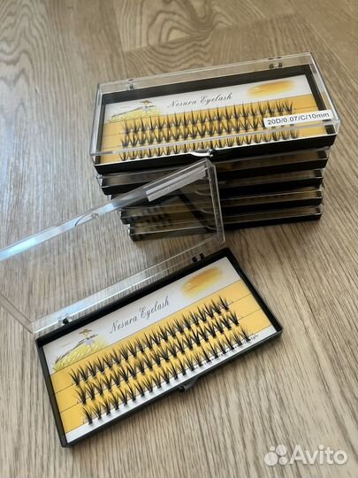 Накладные ресницы пучки