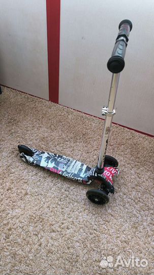 Самокат детский трехколесный бу