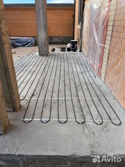 Установка электрического теплого пола