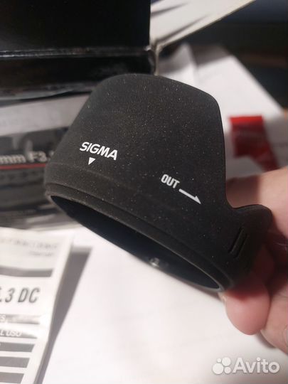 Бленда 62 мм на Sigma объектив 18-200. Двухстор