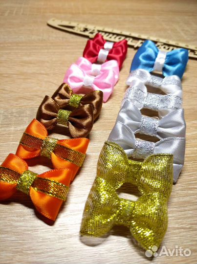 Резинки бантики для собак груминг