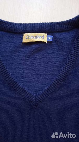 Жилетка школьная для мальчика 134+рубашка