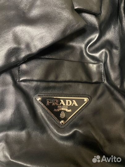 Кожаная куртка prada