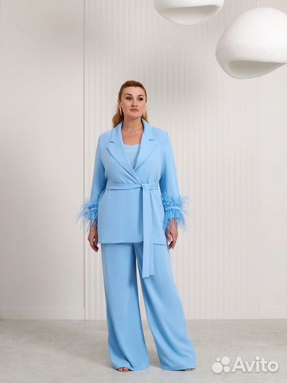 Брючный костюм женский 48 50, красный