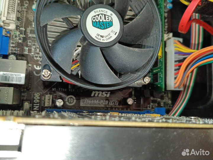 Игровой пк Intel i3-3220 с видео RX 580 8 gb