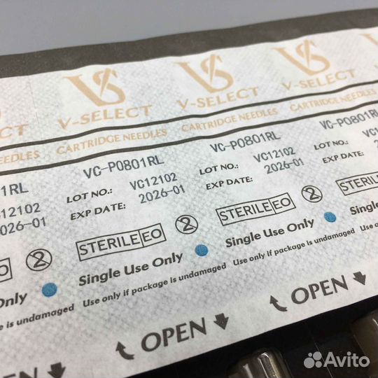 Картриджи для татуажа EZ V-Select, иглы 1RL