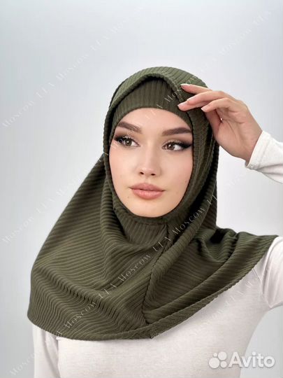 Хиджаб готовый балаклава, подхиджабник. Новый,хаки