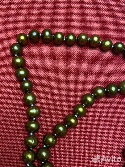 Бусы из натурального жемчуга новые