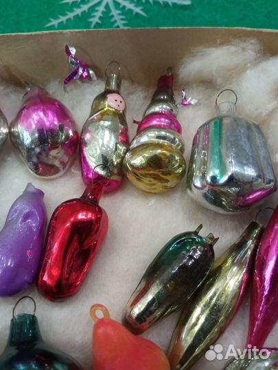 Елочные игрушки СССР набор малютка